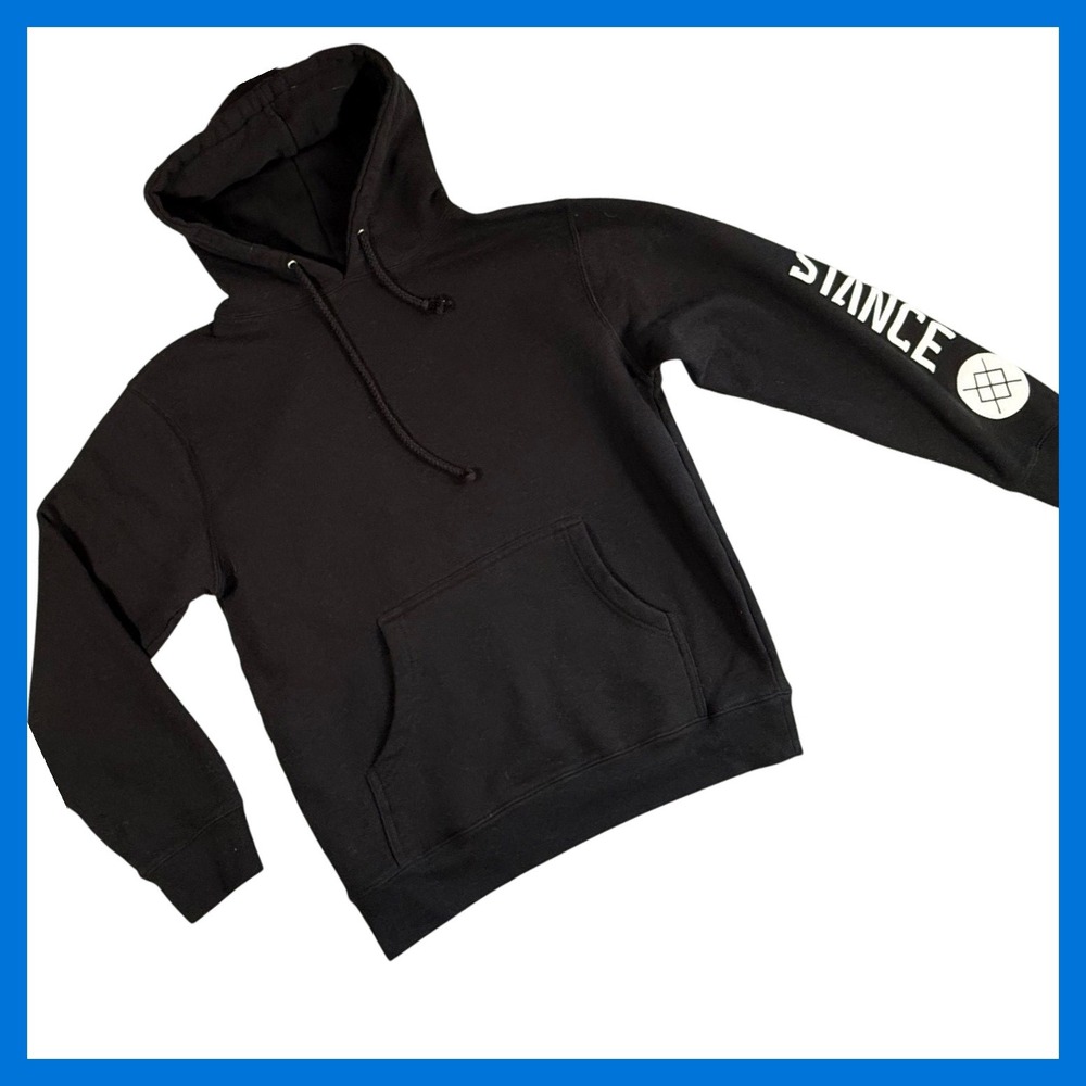 Stance The Pullover Hoodie Sweatshirt All Gender‎ Black Size S
